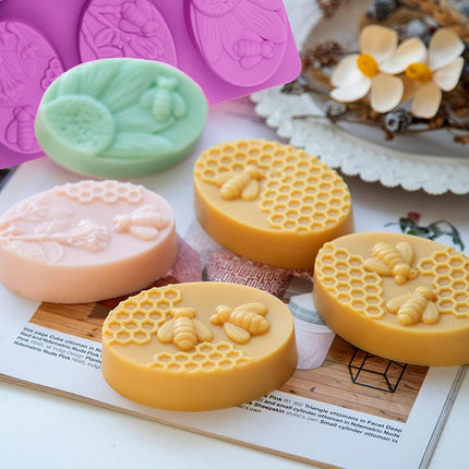 Silicone Molds for Making Candles and Soap - Purple - 2 Pieces.