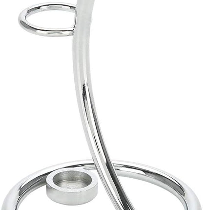 Men's Stainless Steel Silver Razor Holder - Shaving Brush Stand.