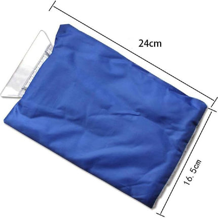 2 in 1 Car Ice Scraper and Window Cleaner Set Red and Blue 2 Pieces.