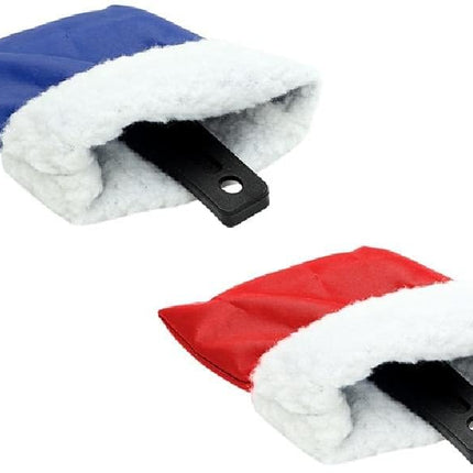 2 in 1 Car Ice Scraper and Window Cleaner Set Red and Blue 2 Pieces.
