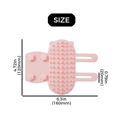3 Pack Adjustable Silicone Massage Cat Grooming Brush Self-Cleaning Corner Wall Mounted Cat Scratching Comb for Table Legs.