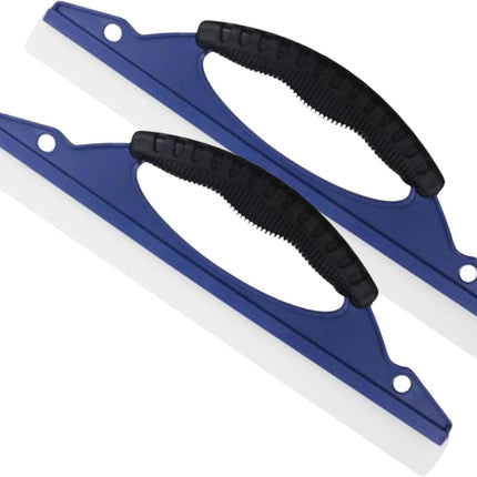 Blue Ice Scrapers 2 Pack - Windshield Ice Scraper for Car Windows - Snow and Ice Removal Tool.