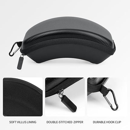 Universal Hard Case for Ski Goggles - Durable EVA Protective Cover with Soft Lining - Waterproof & Shockproof.