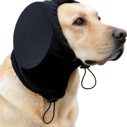 Dog Ear Muffs Soundproofing Hearing Protection Warm S Black 1 Piece.