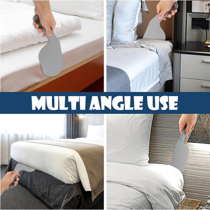 2 Pack 11.8 Inch Bed Sheet Clips Mattress Lifter Tool Durable Bed Making Assistant for Easy Sheet Changing Protect Nails and Back.