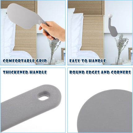 2 Pack 11.8 Inch Bed Sheet Clips Mattress Lifter Tool Durable Bed Making Assistant for Easy Sheet Changing Protect Nails and Back.