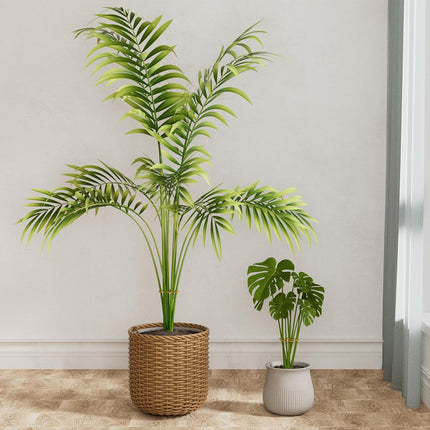 10.5cm x 10.5cm Gold Plant Stem Supports 4 Pack - Indoor Plant Stakes for Tall Plants, Monstera - Plant Anchoring Hooks for Indoor Gardens.
