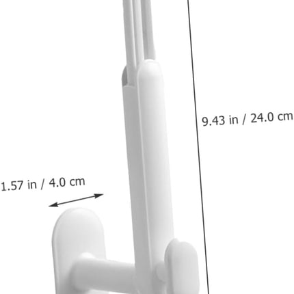 2 Pack Adjustable Hair Accessory Organizer with Hair Tie Holder White.