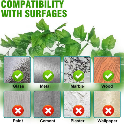 Green Plant Stem Supports for Indoor Use - Tall Plant Stakes for Monstera - Plant Anchoring Clips - 120 Pieces.