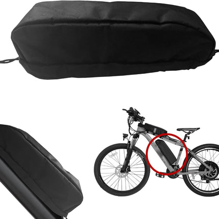 Waterproof Dustproof Bike Battery Cover Bag 37.6×10.5×11.2 cm Black Battery Protective Case