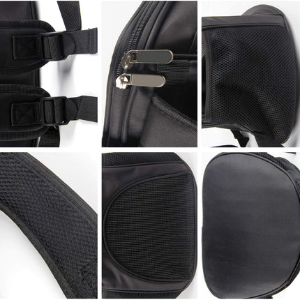 Pet Carrier Backpack for Dogs and Cats Travel Bag up to 8kg 36 × 31 × 45 cm Black.