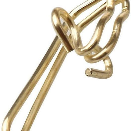 Curtain Hooks 3x1cm Gold Metal Clips Pack of 100 Heavy Duty Curtain Runners Hangers for Window Curtain Installation.