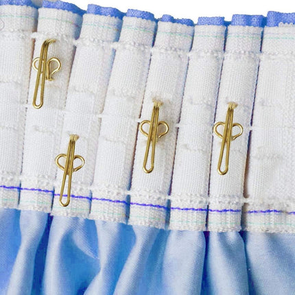 Curtain Hooks 3x1cm Gold Metal Clips Pack of 100 Heavy Duty Curtain Runners Hangers for Window Curtain Installation.
