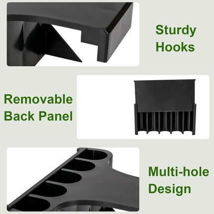 Hydroponic Aquarium Plant Holder 2 Pack Black 9x9x6cm for Aquascape Plant Cultivation.