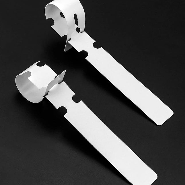 100 White Waterproof Plant Labels Garden Stakes - Durable Steeketiketten for Outdoor Use.