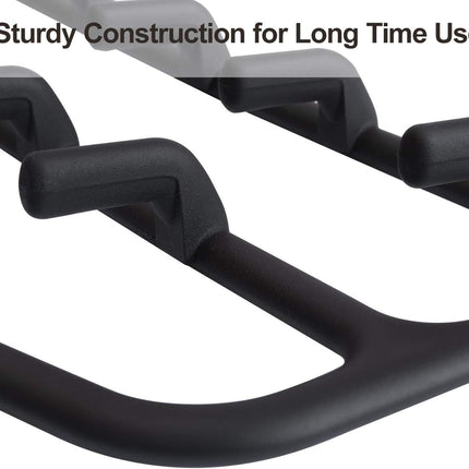 Clothing Closet Organizer with 11 Non-Slip Hooks 360° Rotatable Black.