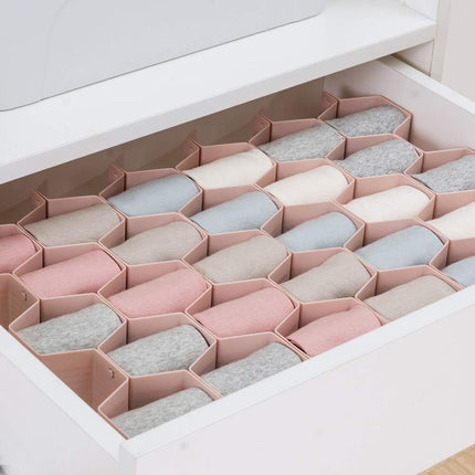 Pink Drawer Organizer Divider for Socks Underwear & Belts Set of 1.