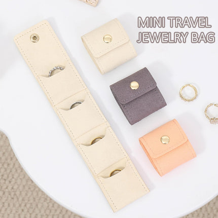 3-Piece Foldable Jewelry Organizer Case for Necklaces and Rings.