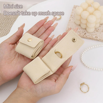 3-Piece Foldable Jewelry Organizer Case for Necklaces and Rings.