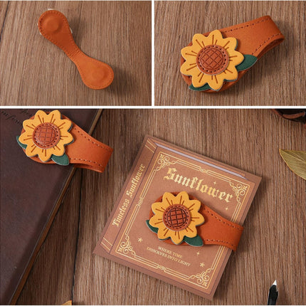 Set of 4 Magnetic Bookmarks - Leather & Vintage Design - Perfect Gift for Book Lovers & Readers.