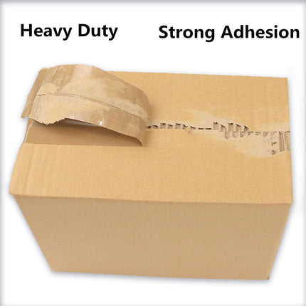 2 Pack Packaging Tape with Dispenser Strong Transparent Adhesive Tape for Boxes Moving Parcels.