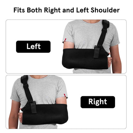 Adjustable Breathable Arm Sling Shoulder Immobilizer Support Brace Universal for Men Women Left Right Arm.