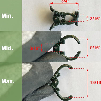40 Reusable Plant Support Clips - Garden Tool for Supporting and Guiding Plants and Flowers.