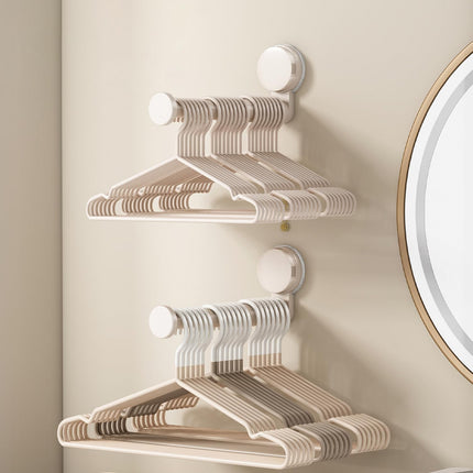 2 Pack Telescopic Rod Suction Cup Hanger Holder Wall Mounted Clothes Organizer.