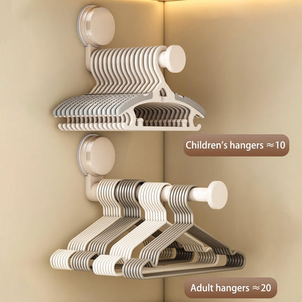 2 Pack Telescopic Rod Suction Cup Hanger Holder Wall Mounted Clothes Organizer.
