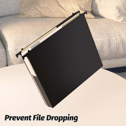 A4 Hanging Folders Set of 6 with Extendable Bottom Large Capacity Plastic Filing Folders with Tabs for Filing Cabinet.