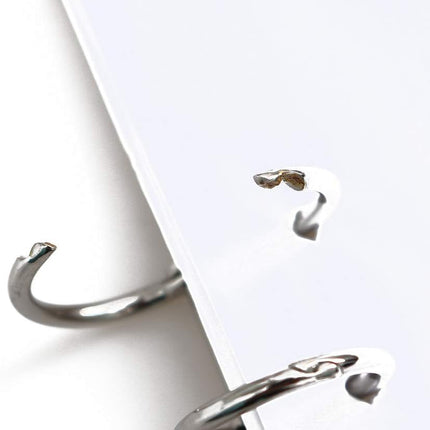 15mm Silver Metal Binder Rings 12 Pack Loose Leaf Hinged Rings for Scrapbooking Planner Crafting.