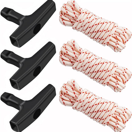 3-Piece 3m Trekking Pole Set with Handle for Lawnmower Dynamo.