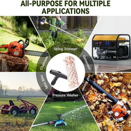 3-Piece 3m Trekking Pole Set with Handle for Lawnmower Dynamo.