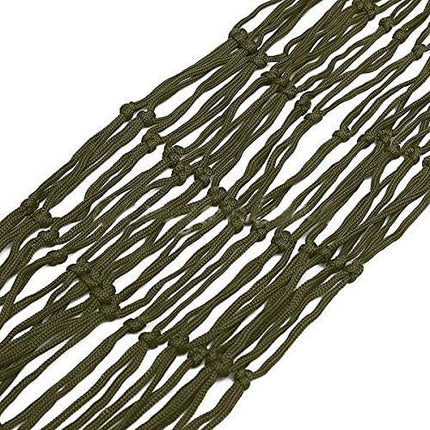 Green Nylon Hammock Net Breathable Mesh Lightweight Portable Quick-Drying for Camping Garden Travel 1 Piece.