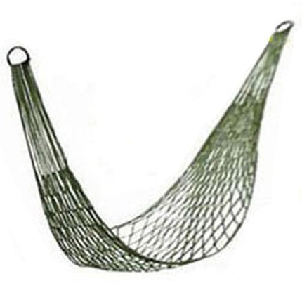 Green Nylon Hammock Net Breathable Mesh Lightweight Portable Quick-Drying for Camping Garden Travel 1 Piece.