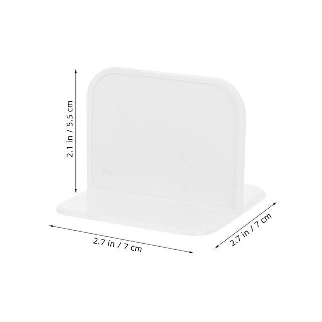 4-Piece White Anti-Slip Fence Base Stabilizer Set for Fence Support and Safety.