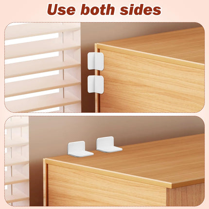 4-Piece White Anti-Slip Fence Base Stabilizer Set for Fence Support and Safety.