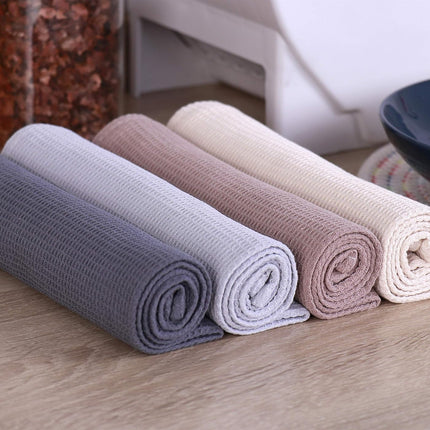4-Piece Kitchen Towel Set 100% Cotton 43x65cm Highly Absorbent Quick Drying Multifunctional.