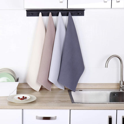 4-Piece Kitchen Towel Set 100% Cotton 43x65cm Highly Absorbent Quick Drying Multifunctional.