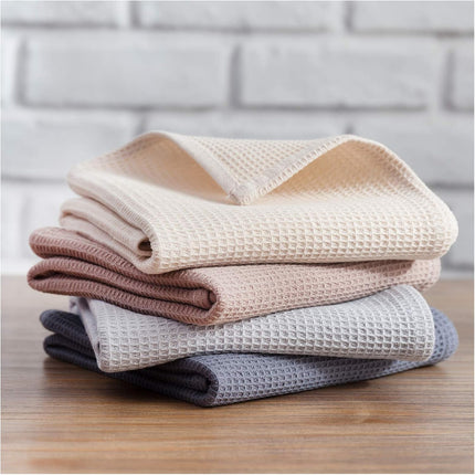 4-Piece Kitchen Towel Set 100% Cotton 43x65cm Highly Absorbent Quick Drying Multifunctional.