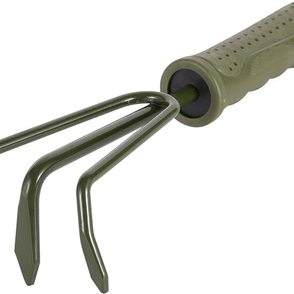 3-Piece Garden Tool Set - Carbon Steel - Ergonomic Handles - Garden Tools for Planting and Soil Cultivation.