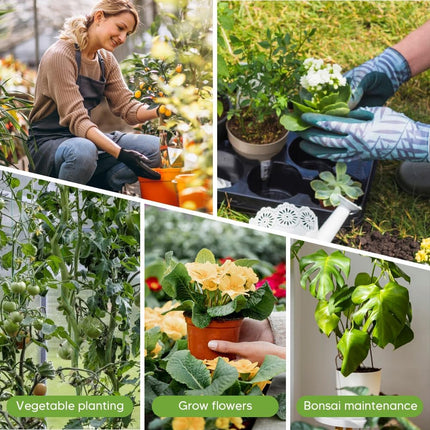 10 Pack Stackable Plant Support Stakes for Monstera - Includes 20m Binding Wire & Velcro - Climbing Plant Support Green.