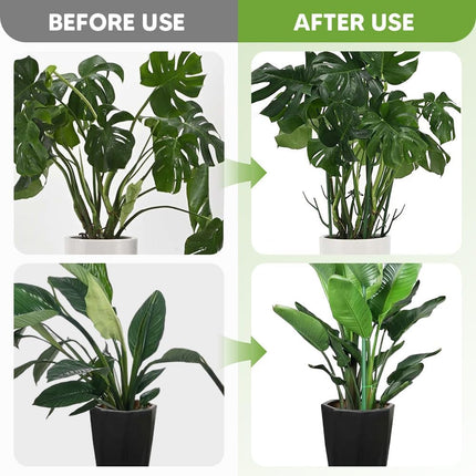 10 Pack Stackable Plant Support Stakes for Monstera - Includes 20m Binding Wire & Velcro - Climbing Plant Support Green.