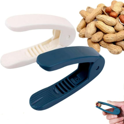 2 Pack Manual Nut Peeler Clip for Peanuts Pistachios Chestnuts Sunflower Seeds Watermelon Seeds - Handheld Nut Sheller Tool.