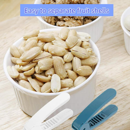 2 Pack Manual Nut Peeler Clip for Peanuts Pistachios Chestnuts Sunflower Seeds Watermelon Seeds - Handheld Nut Sheller Tool.