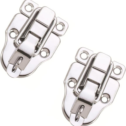 10 Pack Silver Hasp Locks 59mm with Screws Universal Chest Hardware Secure Locking Solution.