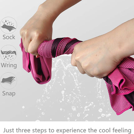 4 Pack Cooling Neck Sports Towels 100x30cm Microfiber Super Absorbent Sweat Wicking for Gym Fitness Workout.