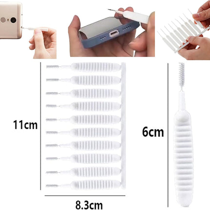 40 Pack Anti-Limescale Precision Cleaning Brushes - Multifunctional Detail Brushes for Small Holes and Crevices.