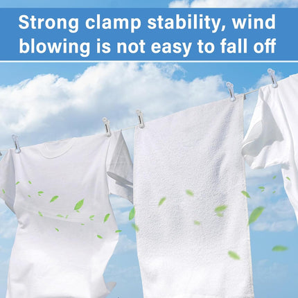 White and Grey Plastic Clothes Pegs - Multi-functional Small Clothespins for Clothing Bedding Socks Towels.
