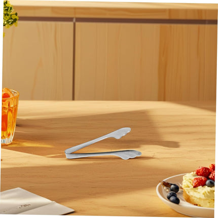1 Piece Reusable Stainless Steel Food Clip Ice Salad Buffet Retro Angel Wing Design.